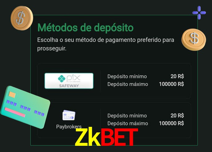 O cassino Zkbet oferece uma grande variedade de métodos de pagamento
