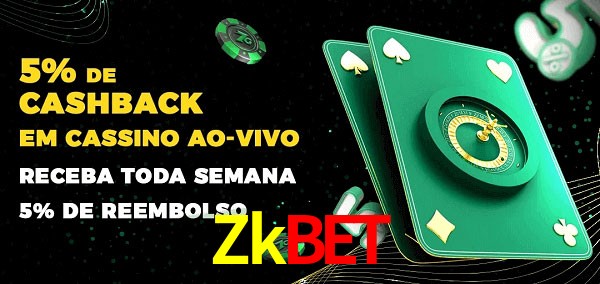 Promoções do cassino ao Vivo Zkbet